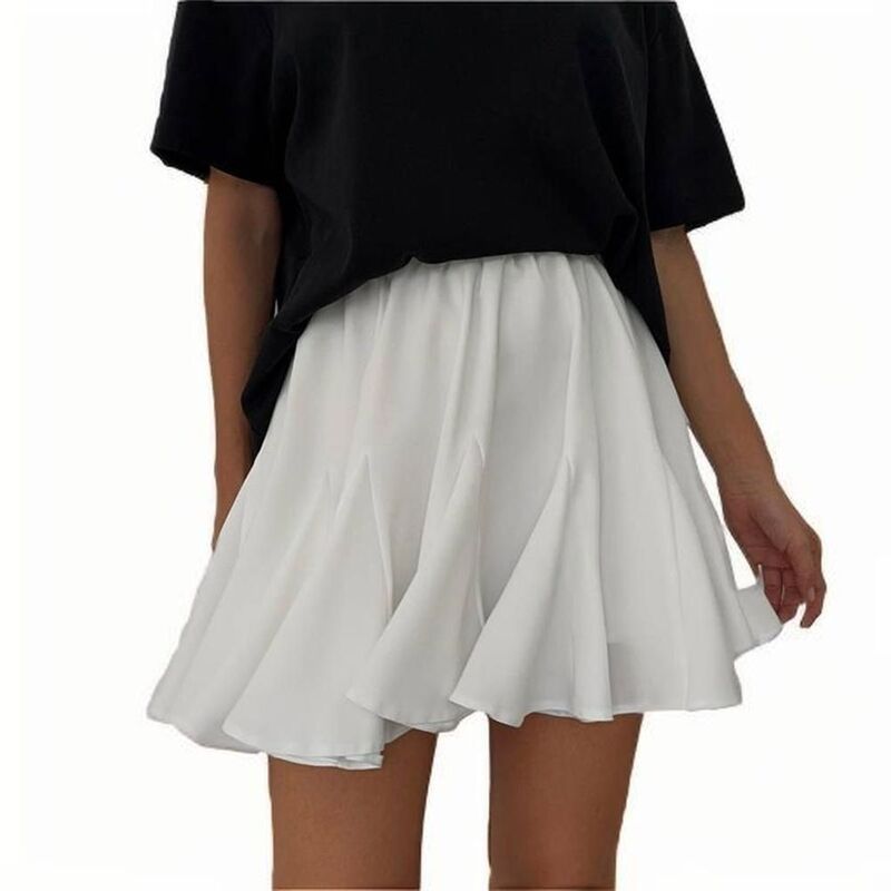 イエスファッション レディース ボトムスカート プリーツ フリル ミニ Yesfashion Womens Pleated Skater Skirt Casual Dressy Short Ruffl