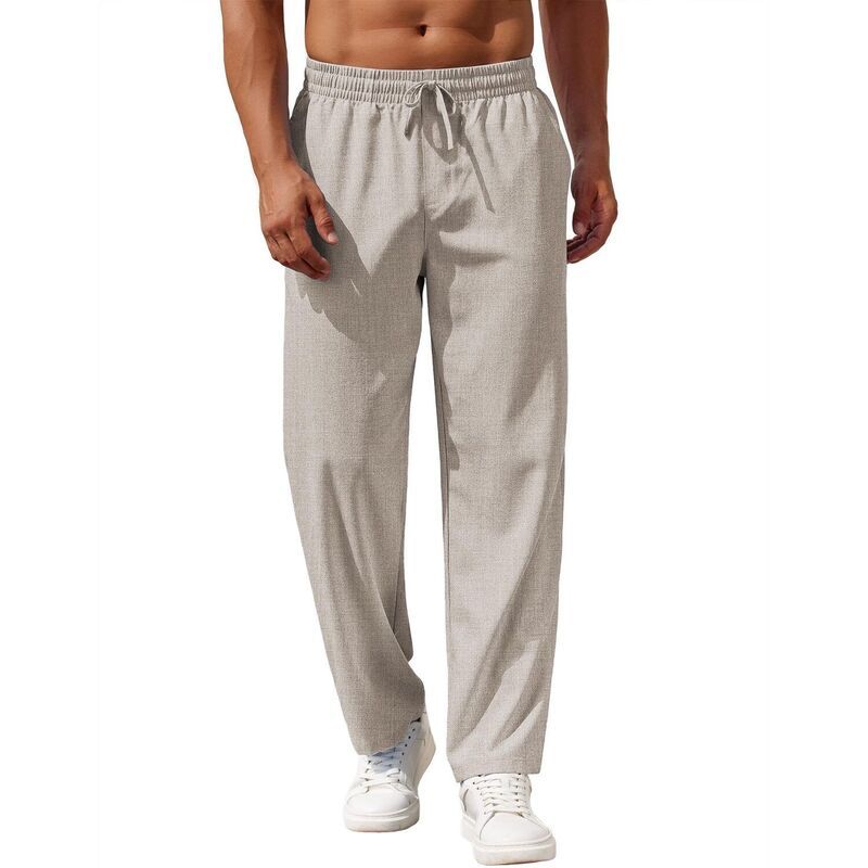 クーファンディ レディース ボトムス カジュアルパンツ リネン COOFANDY Men Casualinen Pantsummerelaxed TrouserstraightLegs Beach Y