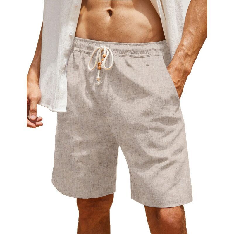 クーファンディ レディース ボトムス ハーフパンツ・ショーツ ショートパンツ リネン COOFANDY Men Linen Casual Summer Beach Shorts Drawstring