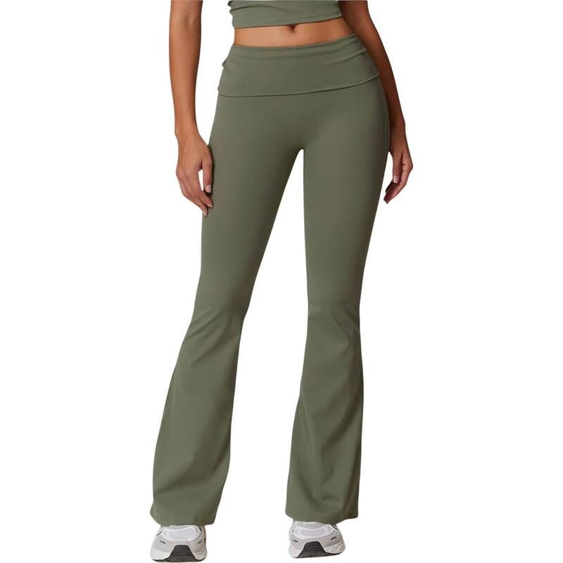 アンナカシ レディース ボトムス カジュアルパンツ ハイウエスト AnnaKaci Womens Flared High Waist Yoga Pants for Activewear and Eve