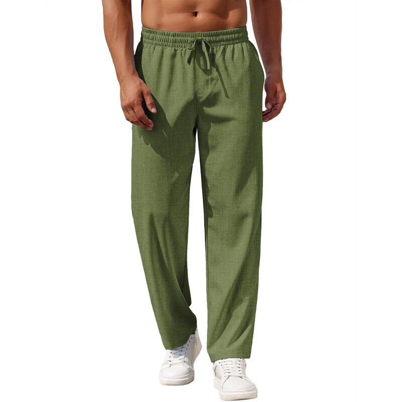クーファンディ レディース ボトムス カジュアルパンツ リネン COOFANDY Men Casualinen Pantsummerelaxed TrouserstraightLegs Beach Y