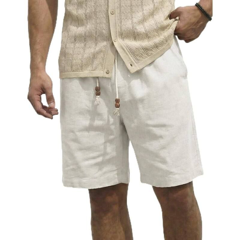 クーファンディ レディース ボトムス ハーフパンツ・ショーツ ショートパンツ リネン COOFANDY Men Linen Casual Summer Beach Shorts Drawstring