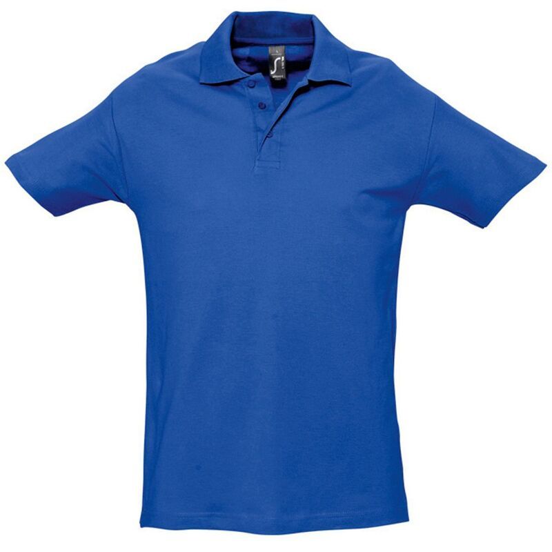 ソルズ レディース トップス Tシャツ ポロシャツ SOLS Menspring II Short Sleeve Heavyweight Polo Shirt Royal Blue ブルー