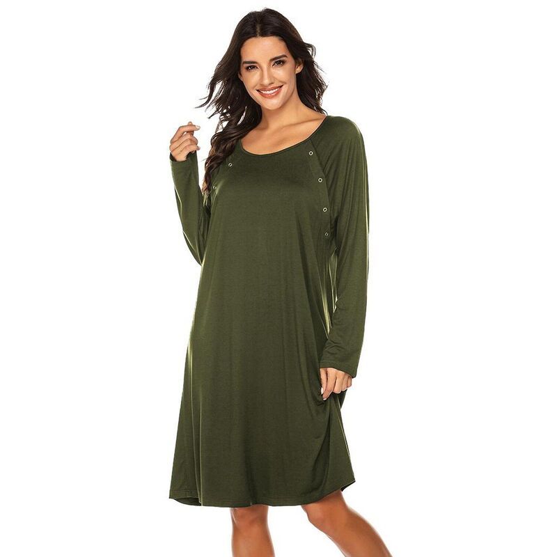エコアー レディース アンダーウェア ナイトウェア マタニティ Ekouaer Maternity Nightgown Labor Delivery Nursingown Hospital Breas