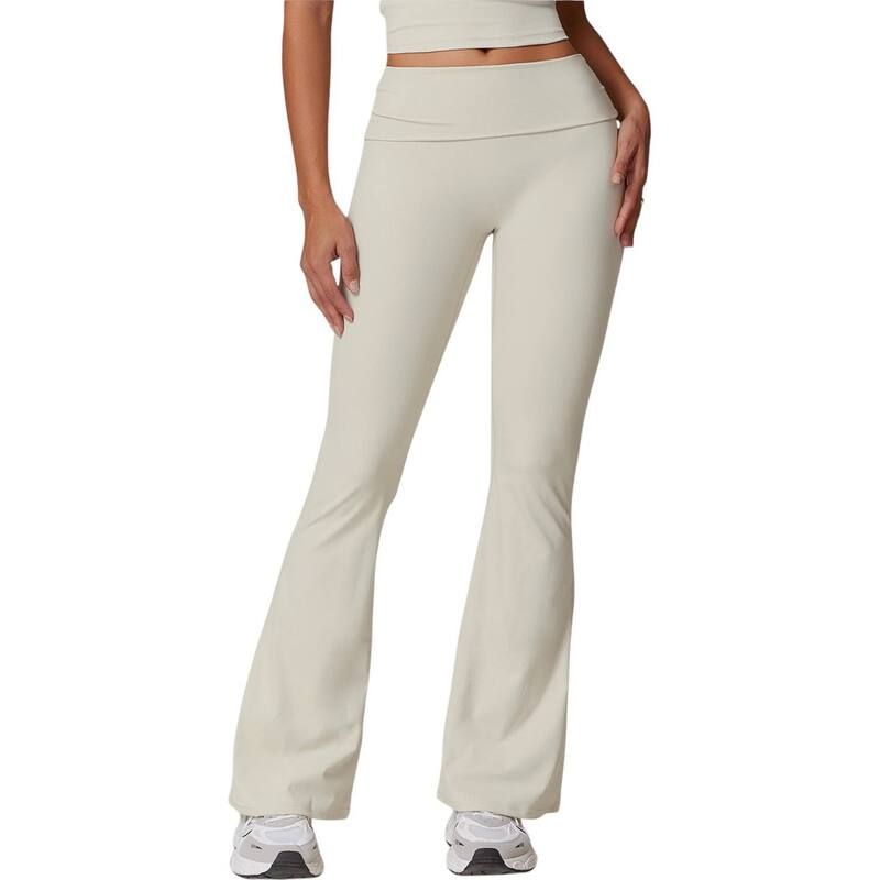アンナカシ レディース ボトムス カジュアルパンツ ハイウエスト AnnaKaci Womens Flared High Waist Yoga Pants for Activewear and Eve