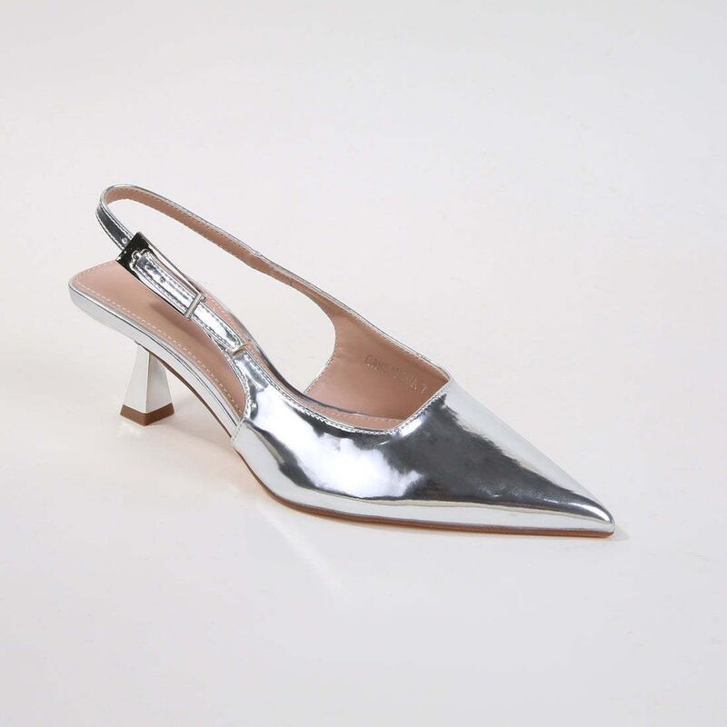バーネス レディース シューズ パンプス ヒール BERNESS Cassandra Slingbackitten Heelsilver シルバー