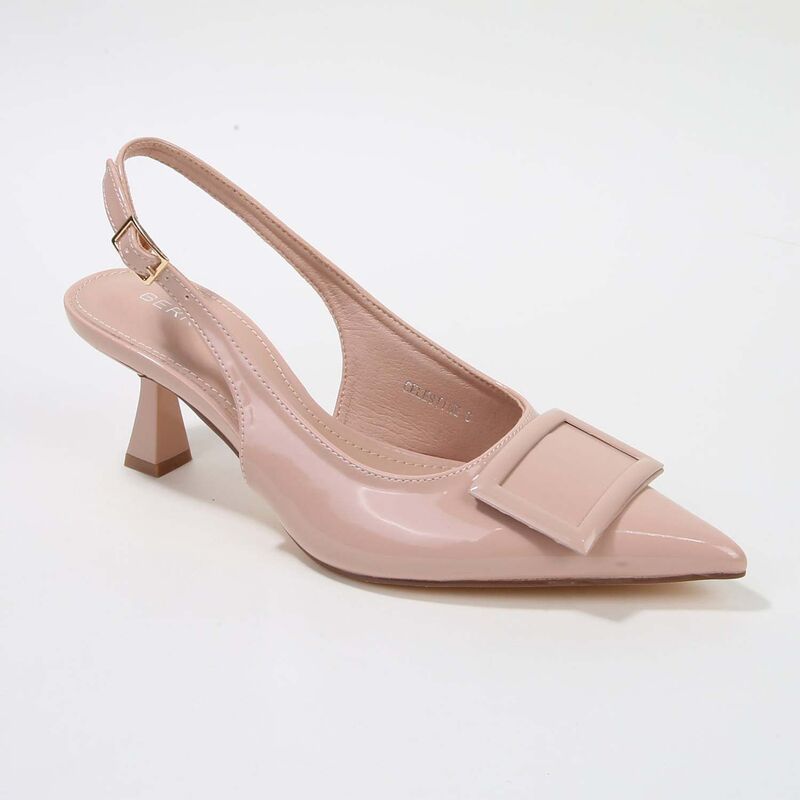 バーネス レディース シューズ パンプス ヒール BERNESS Celestine Kitten Heel Slingbacks Beige ベージュ