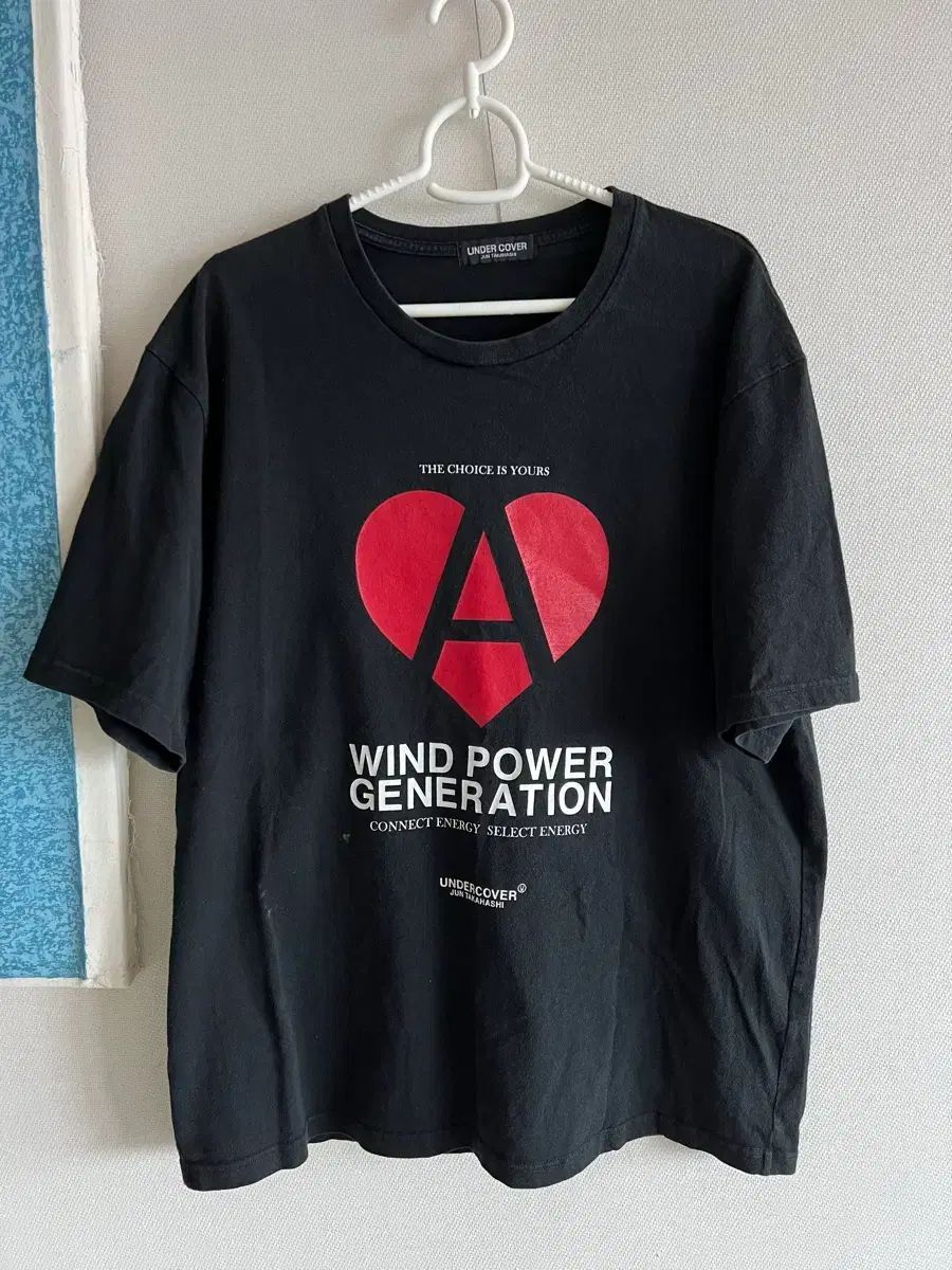 UNDERCOVER WIND AND WISH パワー ZEN(シェン) イーション 半袖T ブラック 5サイズ