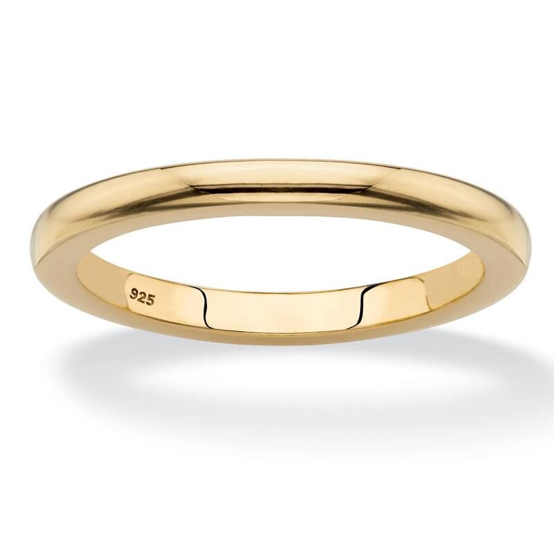 パームビーチジュエリー レディース アクセサリー リング PalmBeach Jewelry 18k GoldPlated 925 Sterling Silver Polished Wedding R