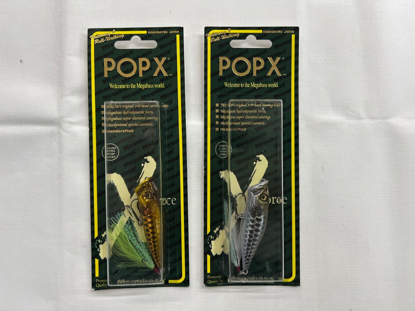 メガバス POP-X ドラゴンフィッシュ ゴールド・シルバーセット