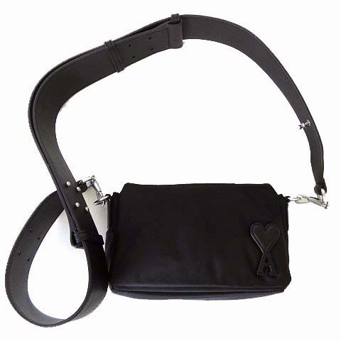 アミ アレクサンドル マテュッシ ami alexandre mattiussi 26SS アミパリス Ami Paris ショルダーバッグ MARCEL LUNCH BOX BAG マルセル ランチボックス バッグ 黒 ブラック 美品