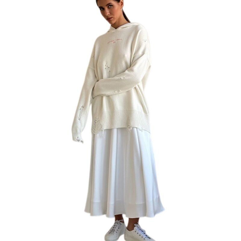 イエスファッション レディース ボトムスカート A ライン ハイウエスト ミディ サテン Yesfashion Womensatin High Waist Elastic Elegant Long T