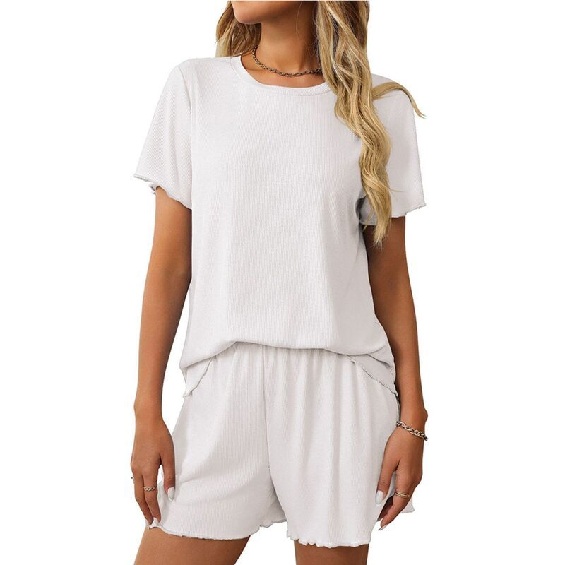 コジョイン レディース アンダーウェア ナイトウェア ショートパンツ Kojooin Womenshort Sleeve Topshorts 2Piece Pajama Sets Comfy Outf