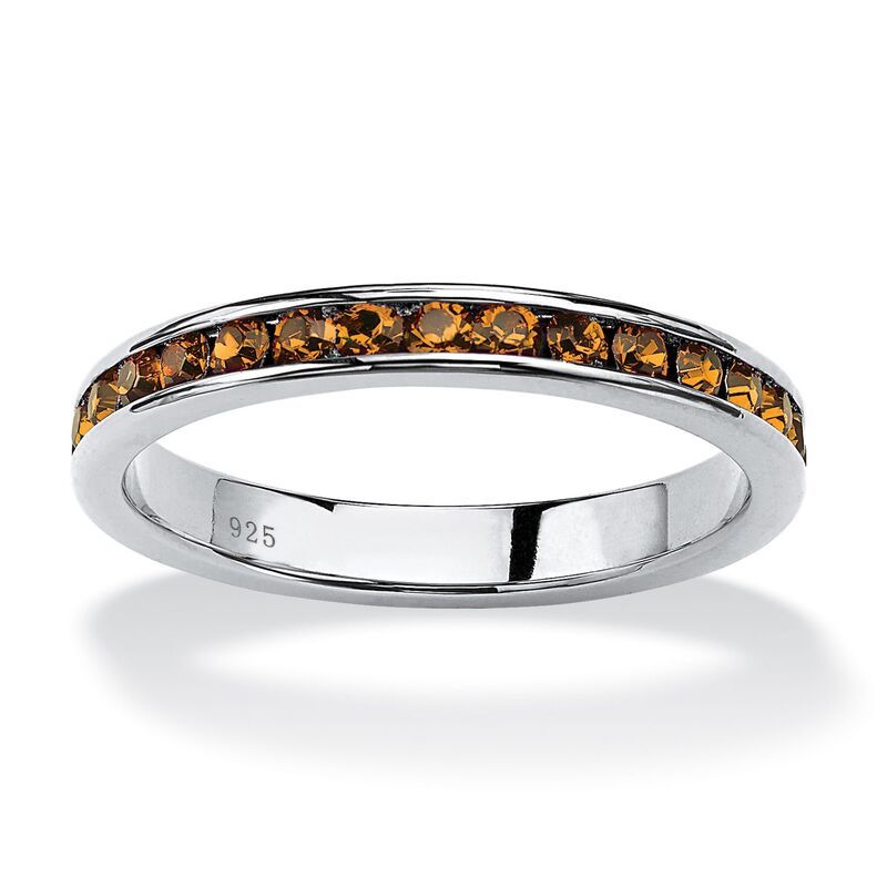 パームビーチジュエリー レディース アクセサリー リング PalmBeach Jewelry Round Simulated Birthstone Stackableternity Band in S