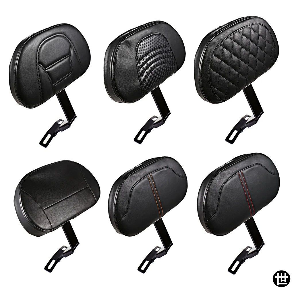 ブラック プラグイン ドライバー バックレスト キット ライダー バックレスト ハーレー ファットボーイ ヘリテイジ ソフテイル 2007-2017 C
