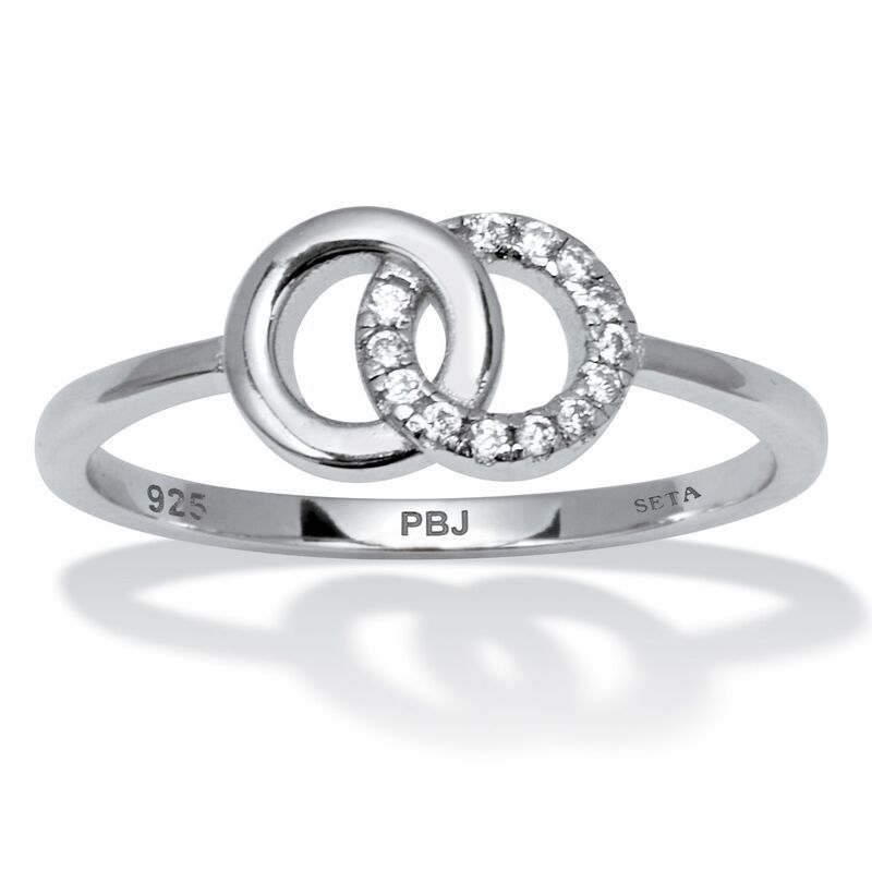 パームビーチジュエリー レディース アクセサリー リング PalmBeach Jewelry 007 TCW Round Cubic Zirconia Sterling Silver Eternity