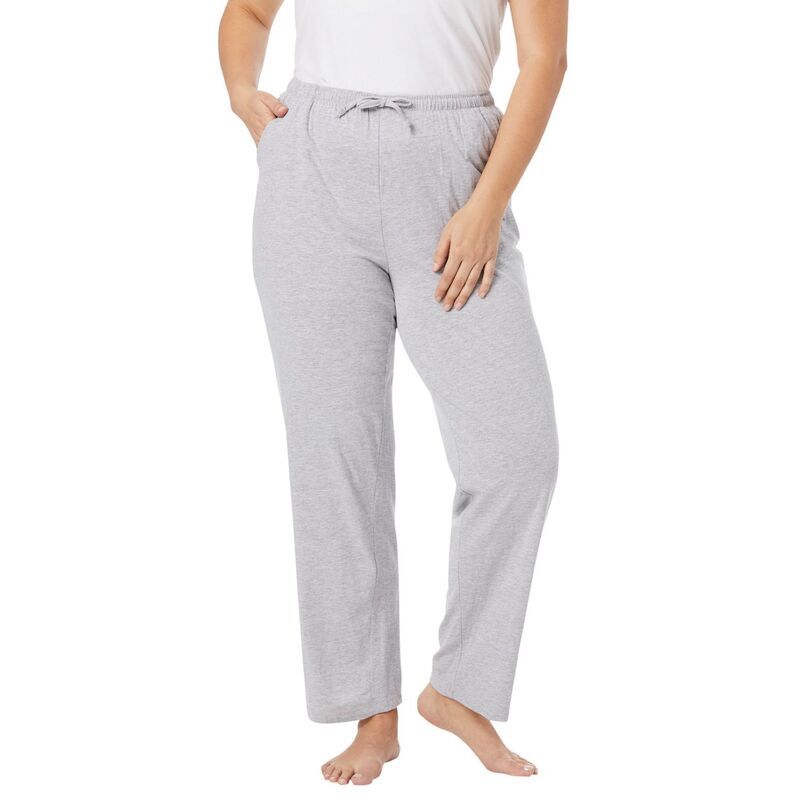 ドリームスアンドコー レディース アンダーウェア ナイトウェア プラスサイズ ニット Dreams Co Plusize Knit Sleepant Heather Grey グレー