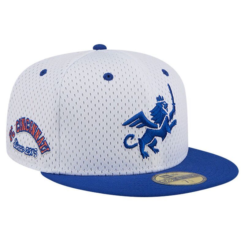 ニューエラ レディース アクセサリー 帽子 メッシュ Mens New Era Gray FCincinnati Throwback Mesh 59FIFTY Fitted Hat Fcc White
