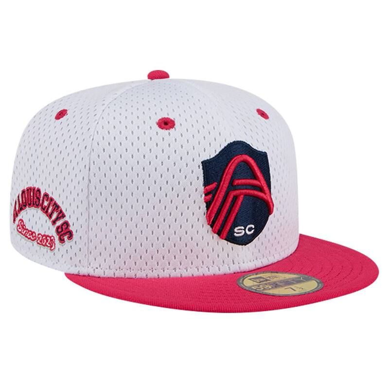 ニューエラ レディース アクセサリー 帽子 メッシュ Mens New Era Gray St Louis City SC Throwback Mesh 59FIFTY Fitted Hat Slc