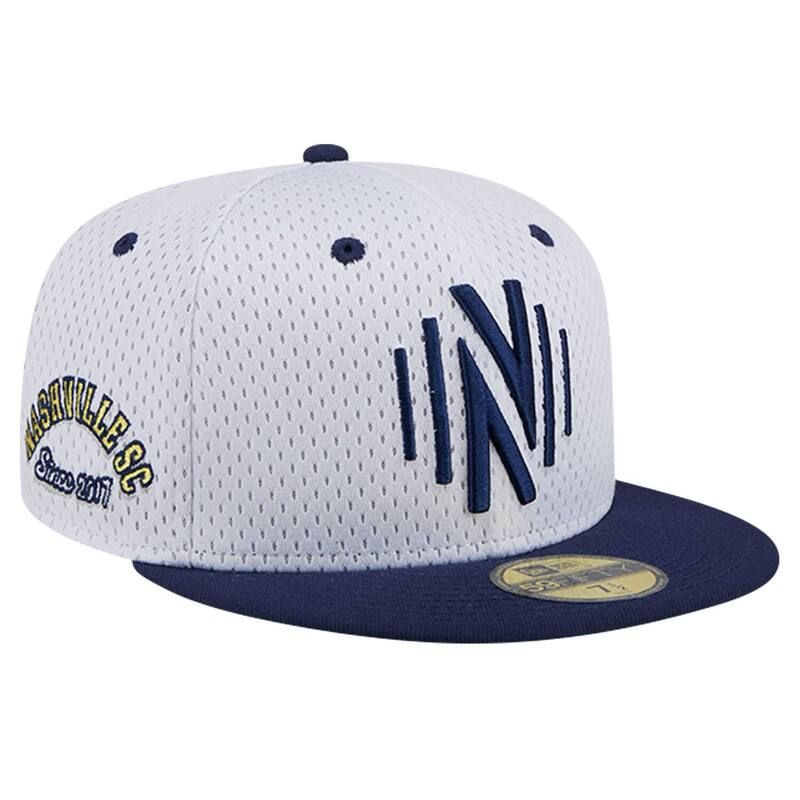 ニューエラ レディース アクセサリー 帽子 メッシュ Mens New Era Gray Nashville SC Throwback Mesh 59FIFTY Fitted Hat Mls Whit