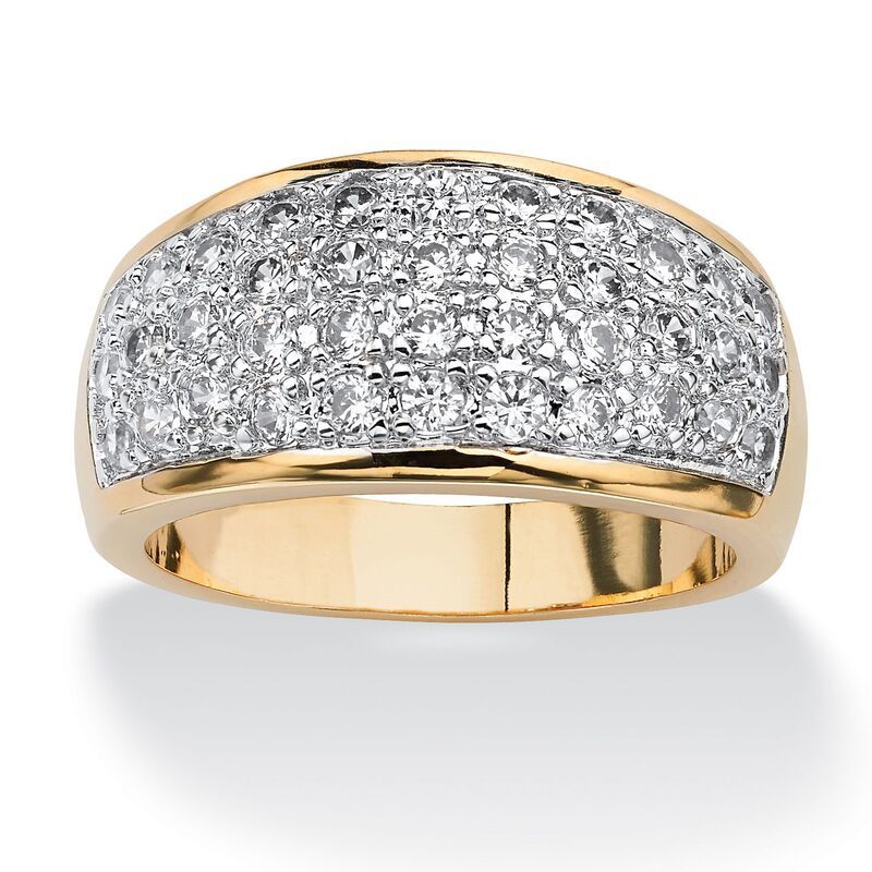 パームビーチジュエリー レディース アクセサリー リング PalmBeach Jewelry 125 TCW Pave Cubic Zirconia RingoldPlated White ホワイト