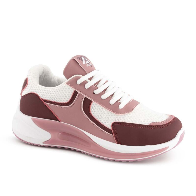 アンドレア レディース シューズ スニーカー Andrea Women s Casual Comfort Sneakers with Cushioned Sole 90295 Pink And Whi