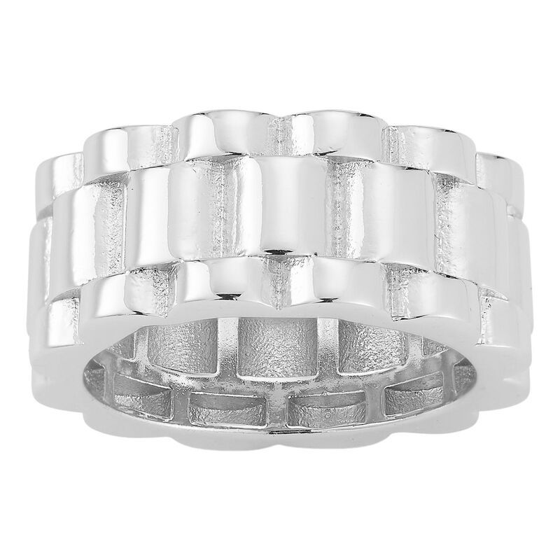 ウィンクス レディース アクセサリー リング WINX Textured Band Stackable Ring Silver Tone シルバー