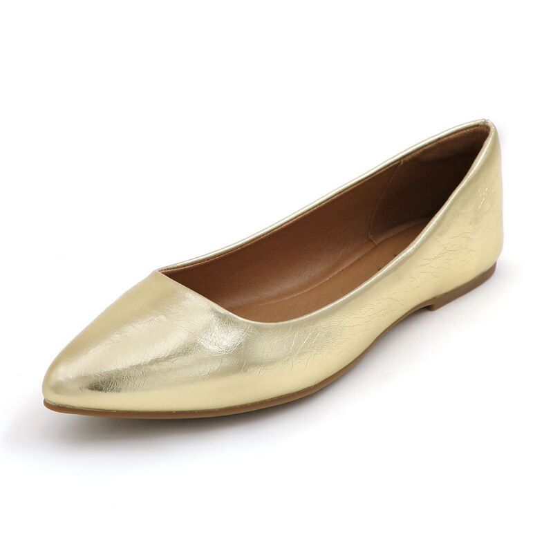 FC デザイン レディース シューズ サンダル FC Design Womens Pointed Toe Ballet Flats Classic Everyday Comfort Shoes Gol