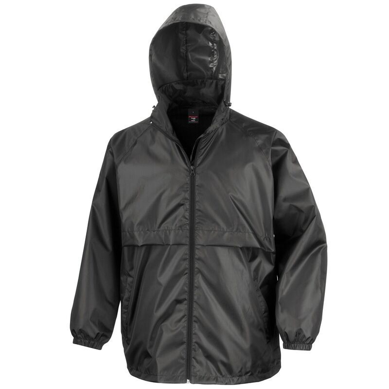 リザルト レディース アウター ジャケット・ブルゾン Result Mens Core Lightweight Waterproof Shield Windproof Jacket Black ブラッ