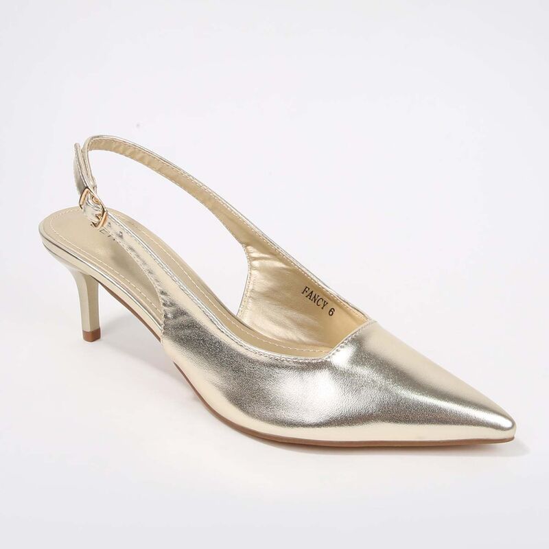バーネス レディース シューズ パンプス ヒール BERNESS Fancy Slingbackitten Heels Gold ゴールド