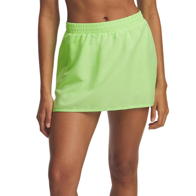 アンダーアーマー レディース ボトムスカート Womens Under Armour Fly By Skort Lumos Lime ライム
