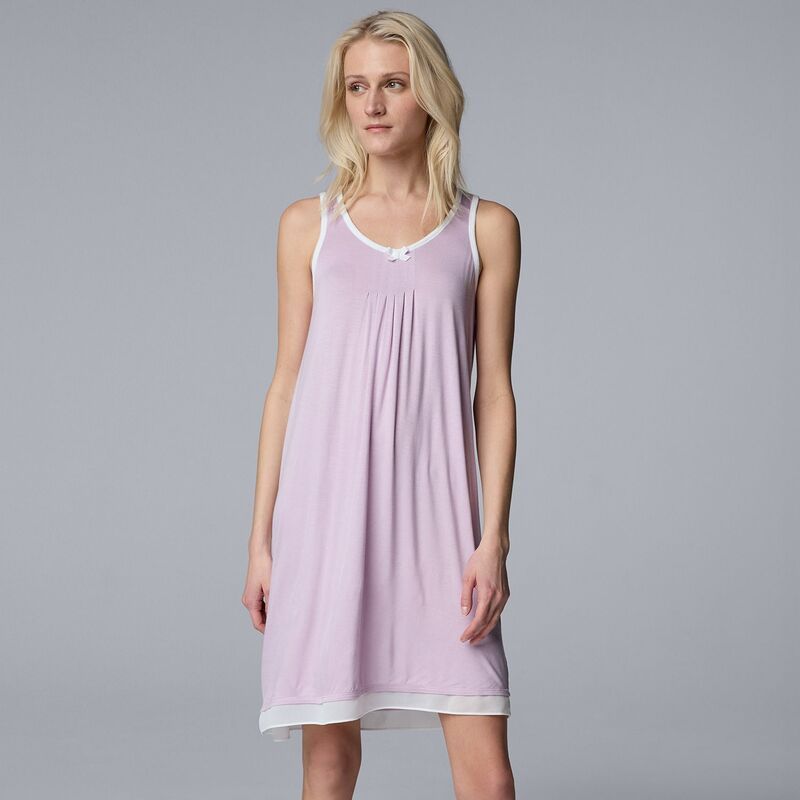 ヴェラウォン レディース アンダーウェア ナイトウェア Womensimply Vera Wang Basic Luxury Chemise Orchid
