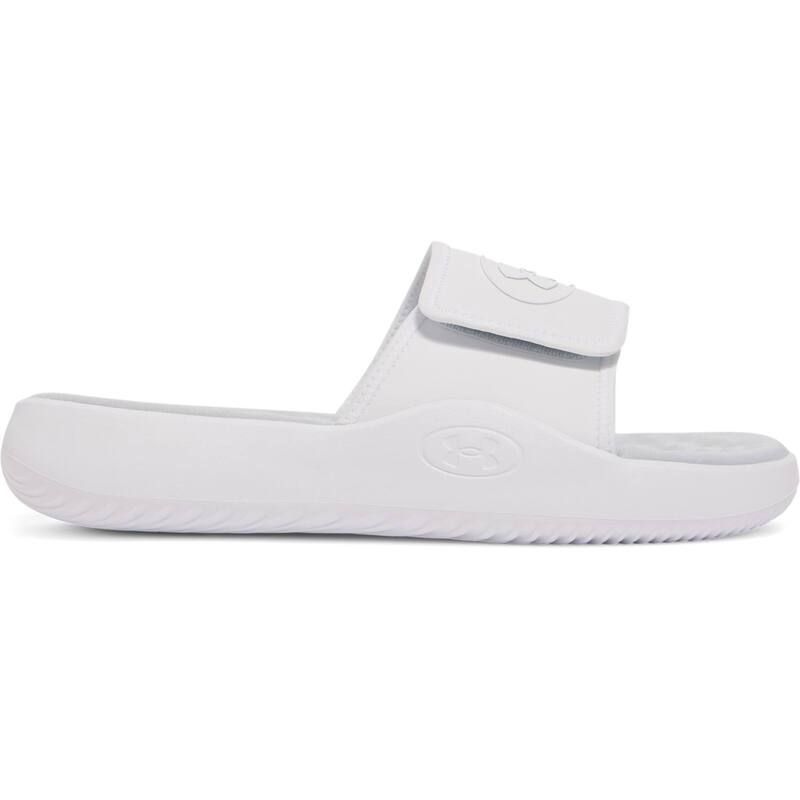 アンダーアーマー レディース シューズ サンダル Under Armour Ignite Pro 8 Menslide Sandals White Gray ホワイト