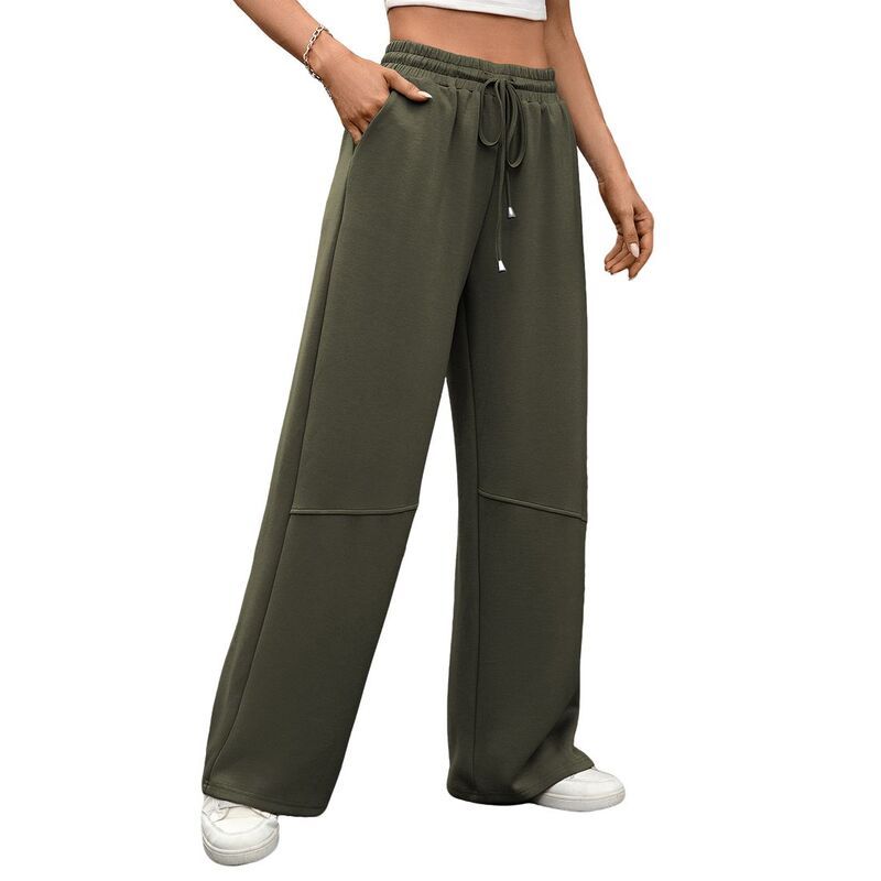 エリートスピリット レディース ボトムス カジュアルパンツ ワイドレッグ EliteSpirit Womens Elastic Waist Drawstring Wide Leg Casual Rel