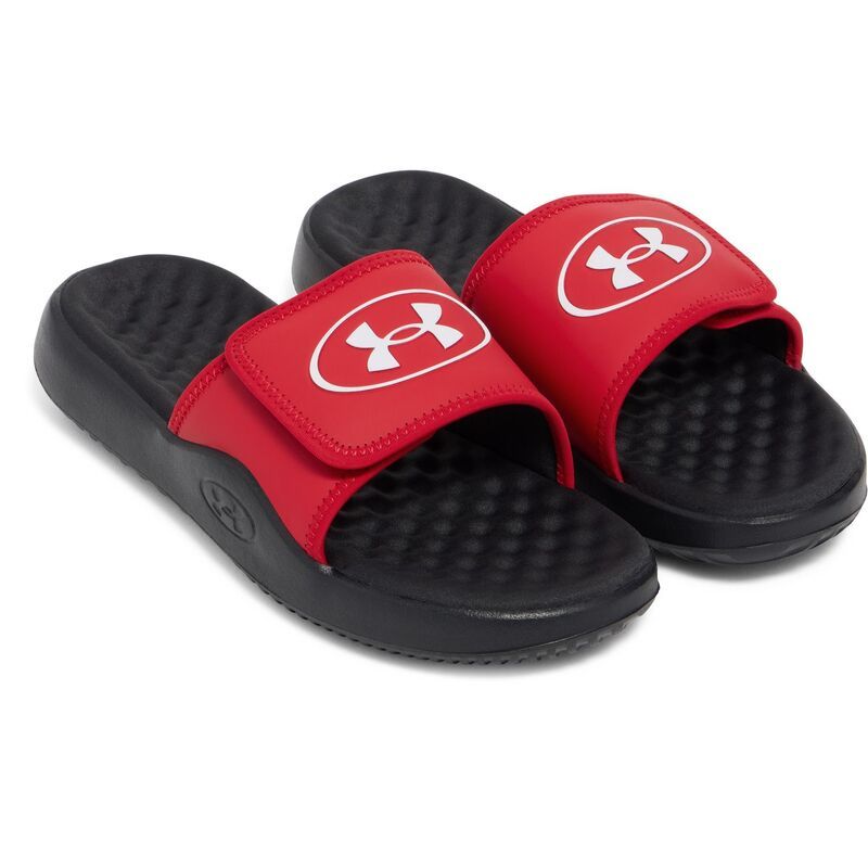 アンダーアーマー レディース シューズ サンダル Under Armour Ignite Pro 8 Menslide Sandals Red Black ブラック