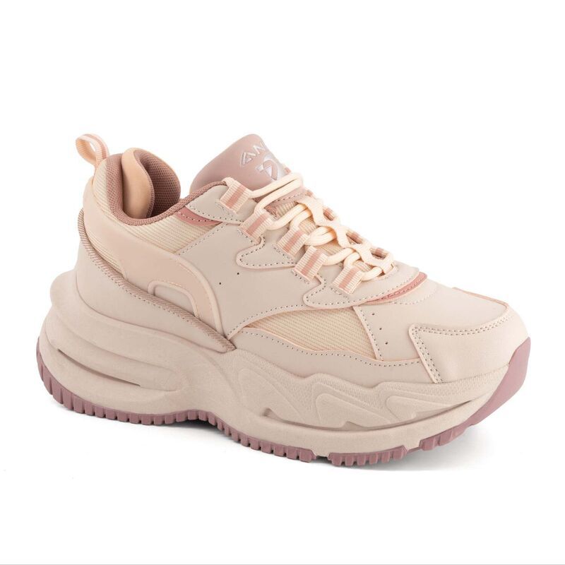 アンドレア レディース シューズ スニーカー Andrea Women s Casual Chunky Sneakers with Cushioned Support 61806 Pink ピンク