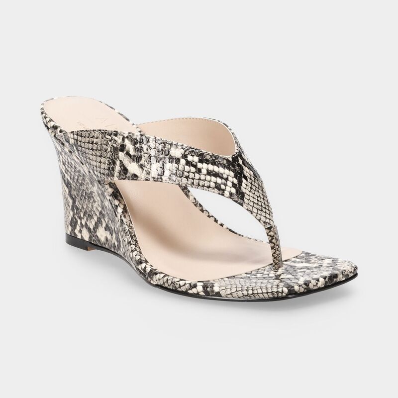 アプトナイン レディース シューズ パンプス サンダル Apt 9 JONNES Womens Wedge Thong Sandalsnake