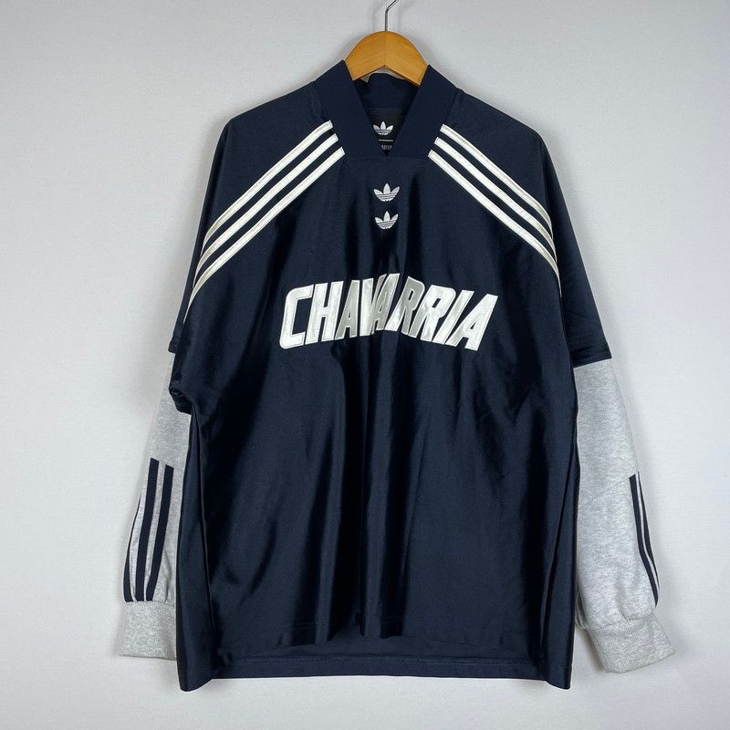 【中古品】 ADIDAS アディダス CHAVARRIA DAZZLE LS JERSEY KD1799 チャバリア ダズル ロングスリーブ ジャージ 長袖 トップス 【148-260612-yo-05-tei】