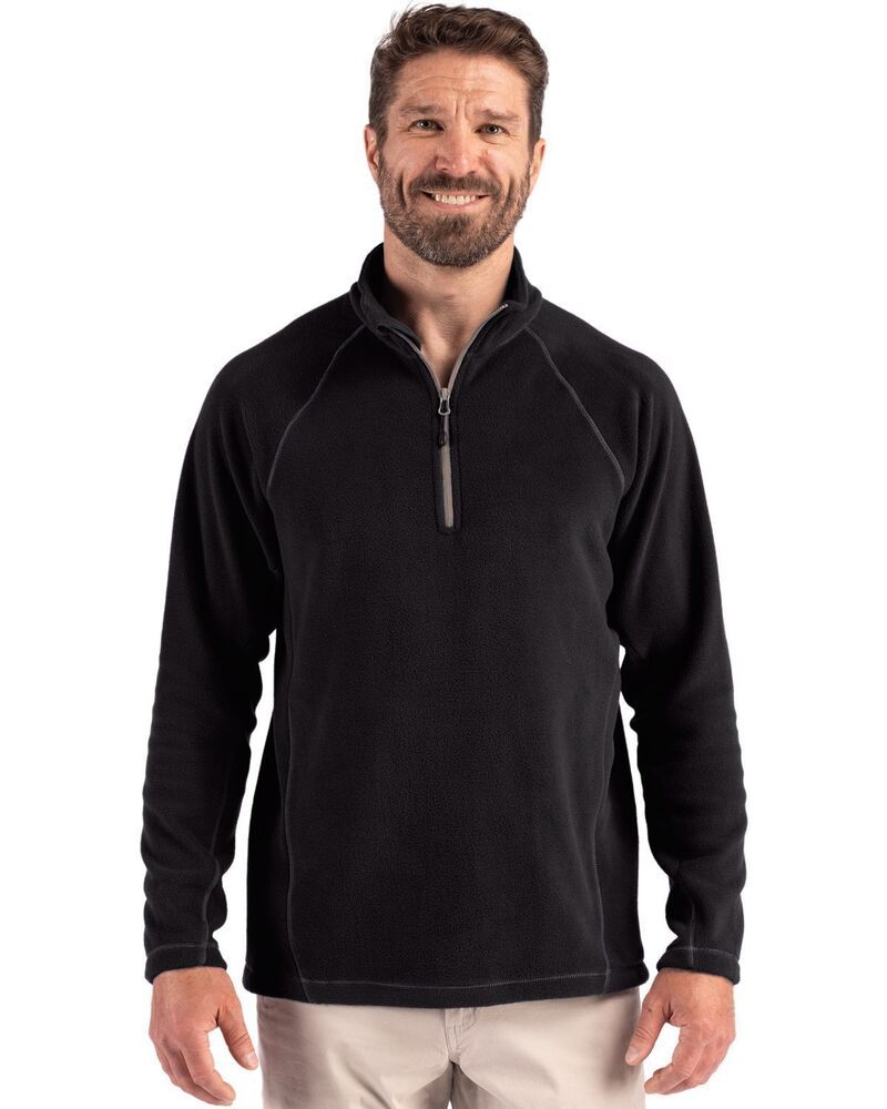クリーク レディース アウター ジャケット・ブルゾン ハーフジップ フリース Clique Powderecycled Fleece Mens Quarter Zipullover Black ブラッ