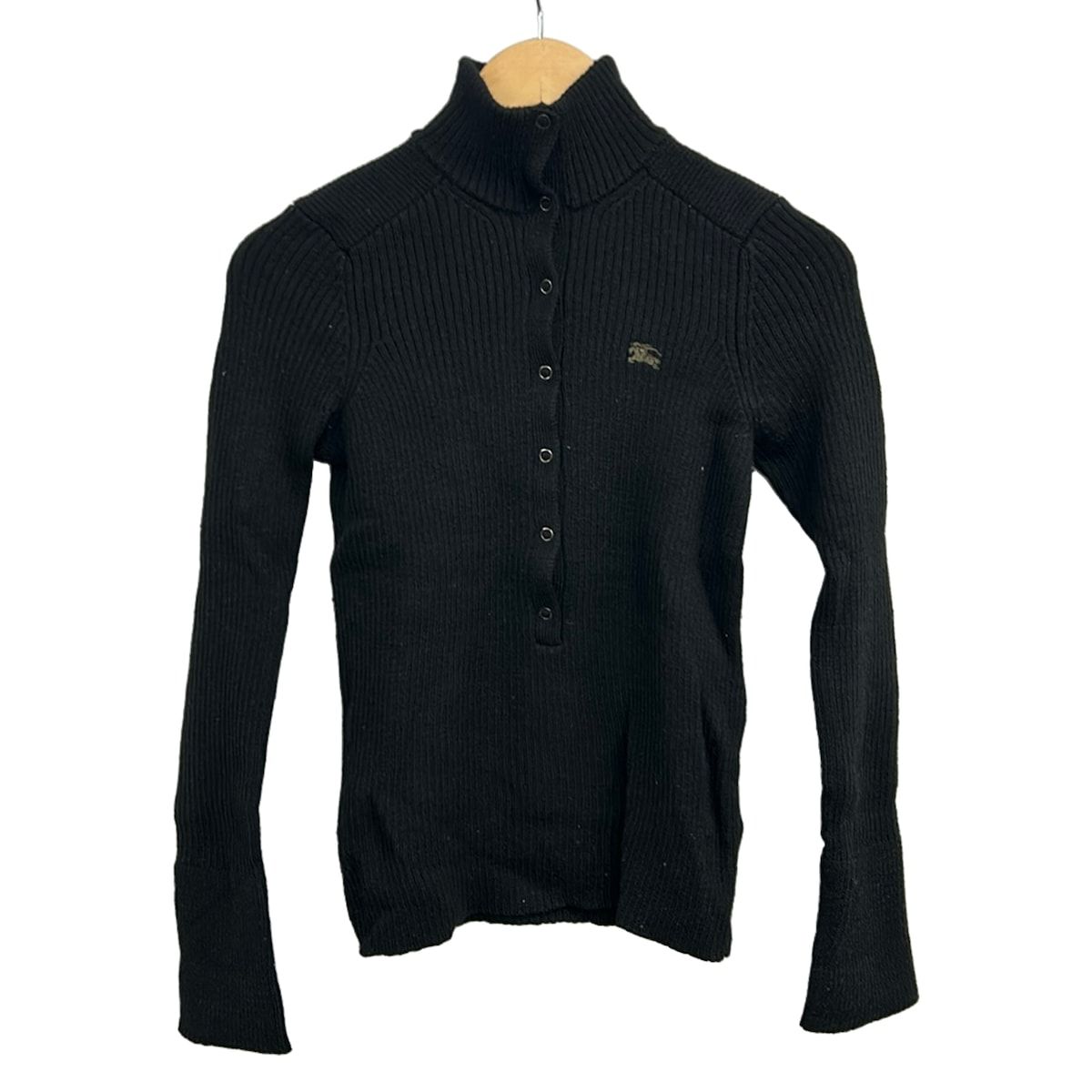 Burberry Blue Label(バーバリーブルーレーベル) 長袖セーター サイズ38 M レディース - 黒 ハイネック