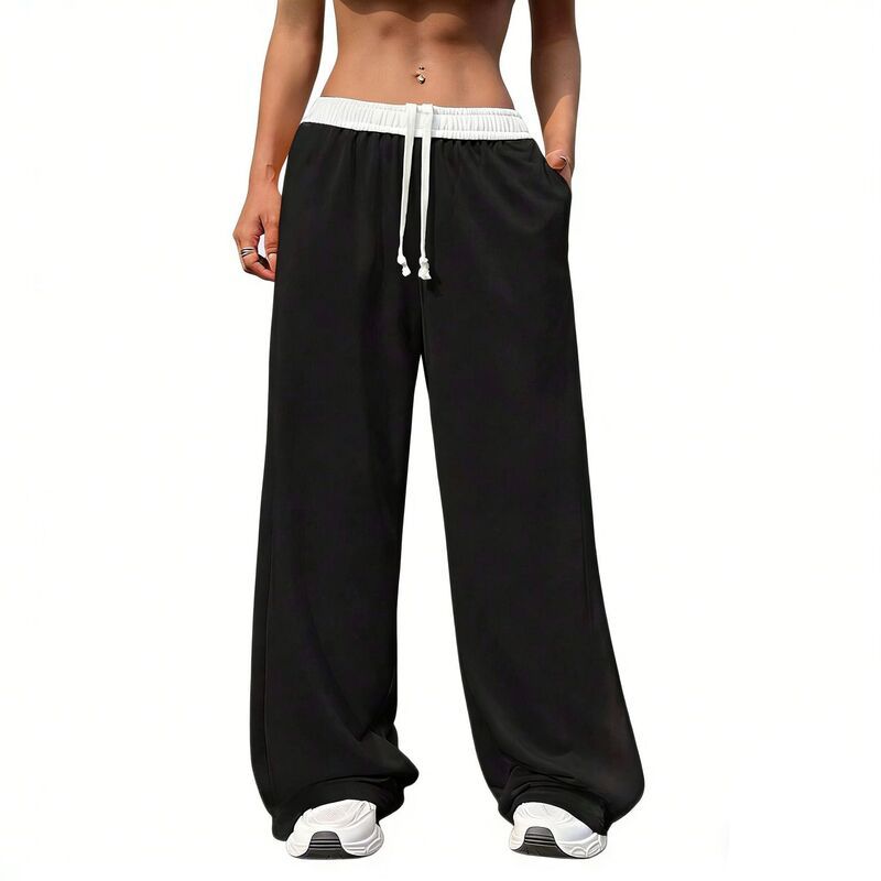 コジョイン レディース ボトムス カジュアルパンツ ワイドレッグ スウェットパンツ Kojooin Womens Drawstring Wide Leg Athletic Sweatpants Cas