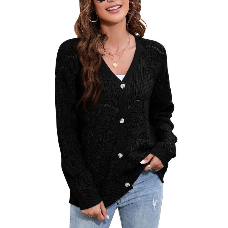 コジョイン レディース アウター ニット・セーター カーディガン Kojooin Fall Womens Crochet Cardigan Lightweight Kimono Long Sleeve