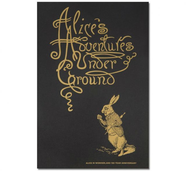 Out of Print] Alice 150th Anniversary Poster (Framed-5) 不思議の国