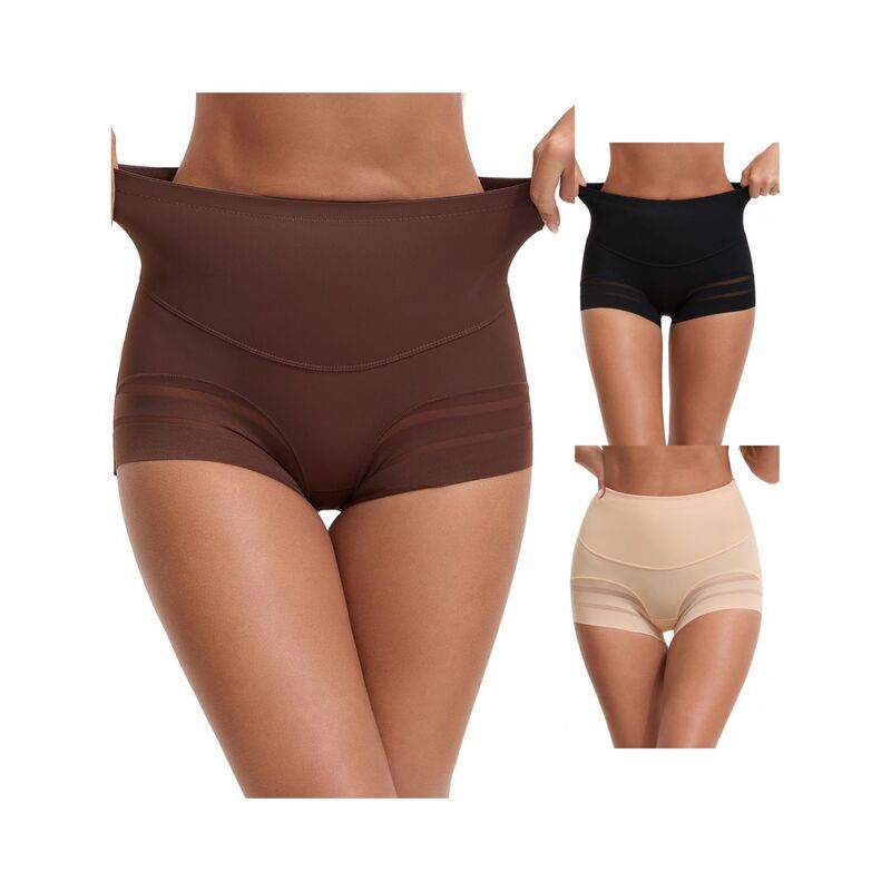 インスパイア シック レディース ボトムス カジュアルパンツ メッシュ ショートパンツ INSPIRE CHIC 3 Packs Womens High Waisted Invisible Tummy