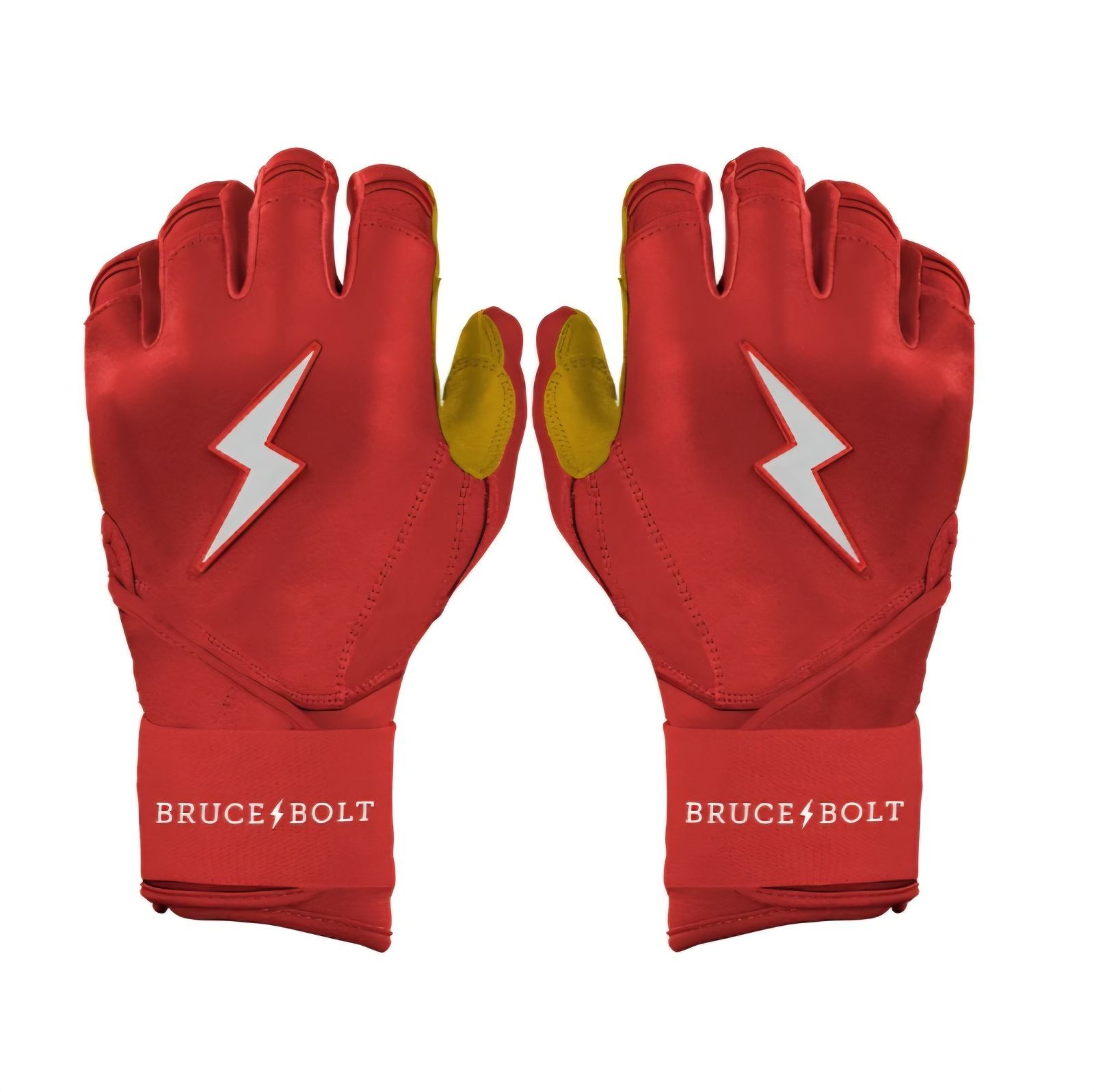 ブルースボルト　野球　ソフトボール　バッティンググローブ　ロングカフ　ブラック　Original Series Long Cuff Batting Gloves - Red