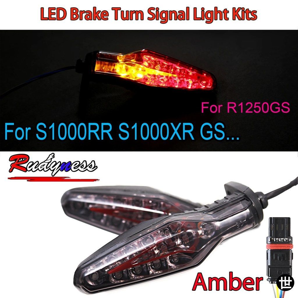 BMW R1250GS ADV S1000RR S1000XR S1000R R XR R1300GS 2020-2023 CE インジケーター用 LED ブレーキウィンカーライト