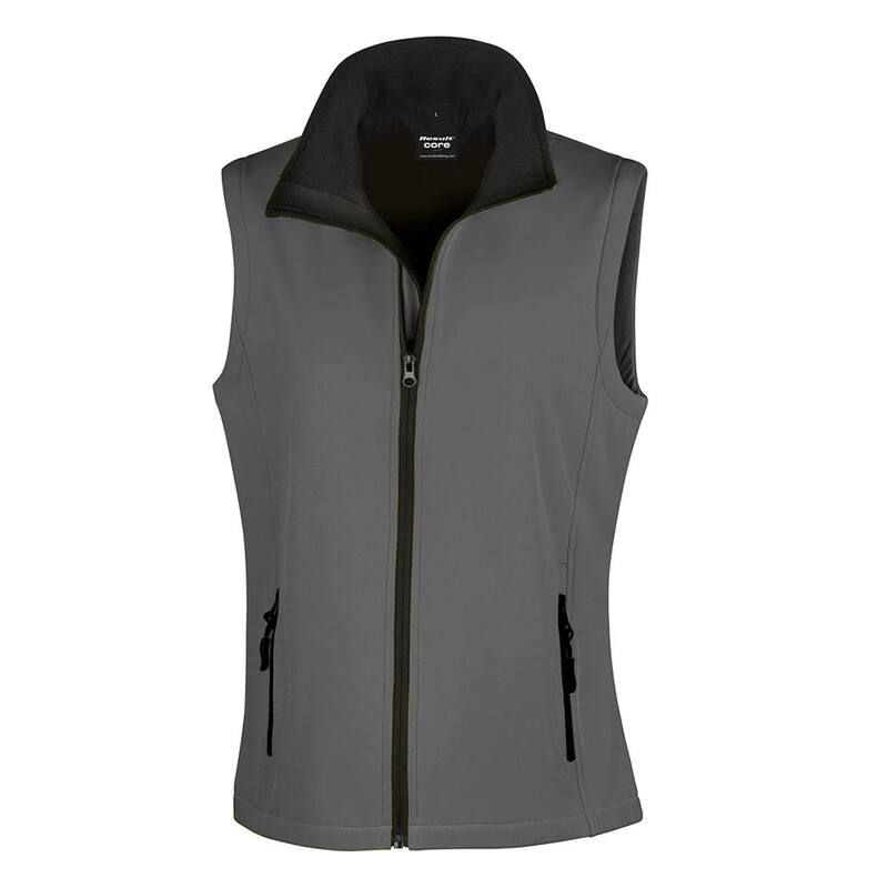 リザルト レディース アウター ジャケット・ブルゾン Result WomensLadiesoftshell Body Warmer Charcoal Grey チャコール
