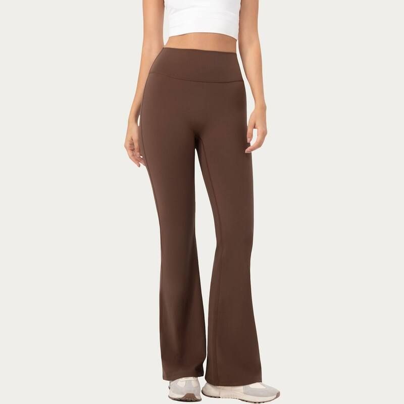 アンナカシ レディース ボトムス カジュアルパンツ ハイウエスト レギンス ニット AnnaKaci Womens High Waist Flare Leggings with Stretch Kni