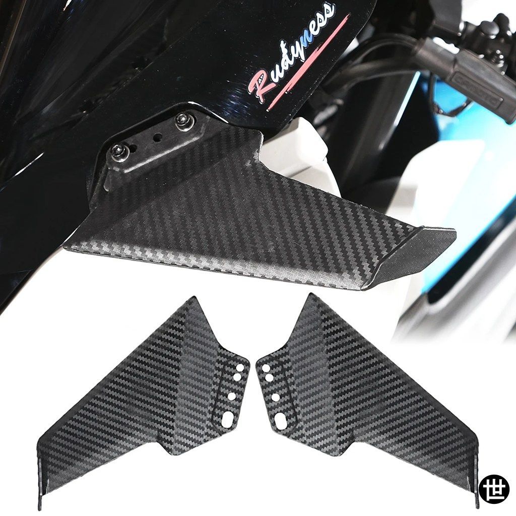 ヤマハ YZF-R1 R6 R3 R25 R125 R15 T-MAX 用 オートバイ サイドウィング スポイラー フェアリング 固定ウィング