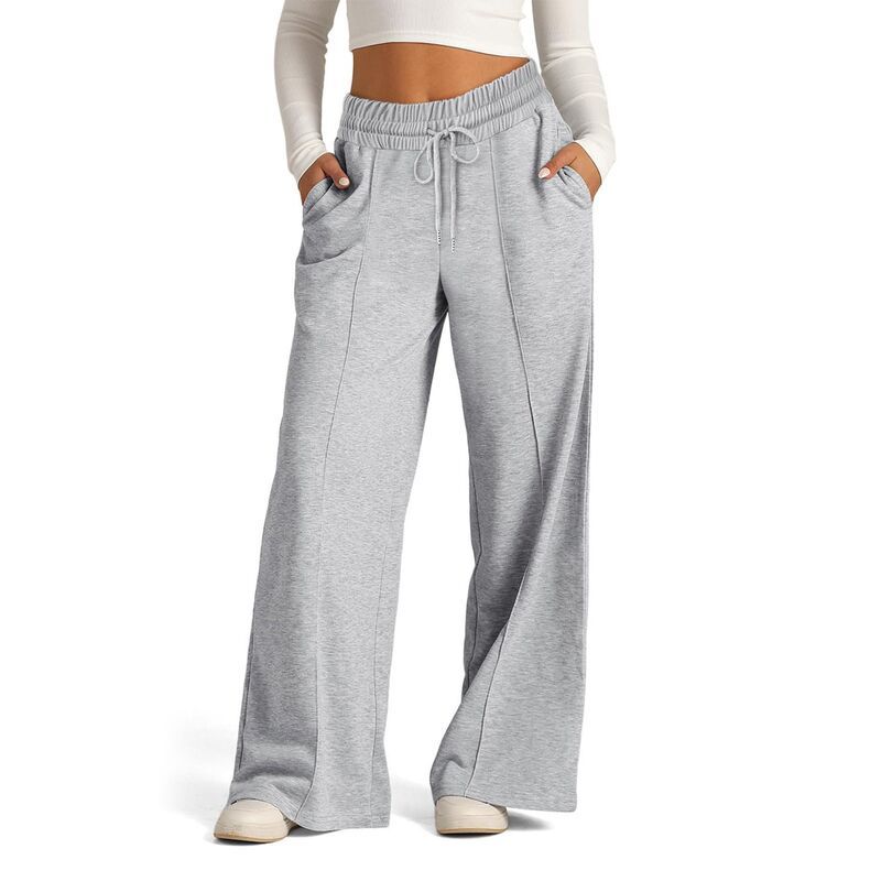 セオリア レディース ボトムス カジュアルパンツ ワイドレッグ スウェットパンツ Seoria Women Oversized Wide Leg Sweatpants Lowaisted Baggy